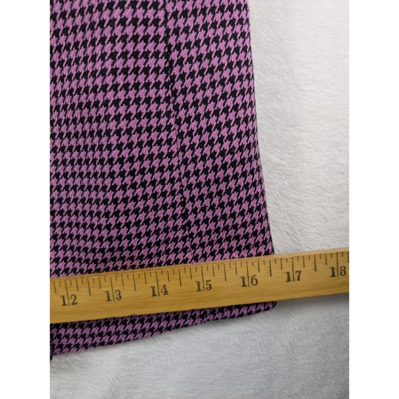 NWT‎ Mango MNG Houndstooth Blazer Womens XXS Purple Black Americana Carlota Coat - Picture 12 of 16